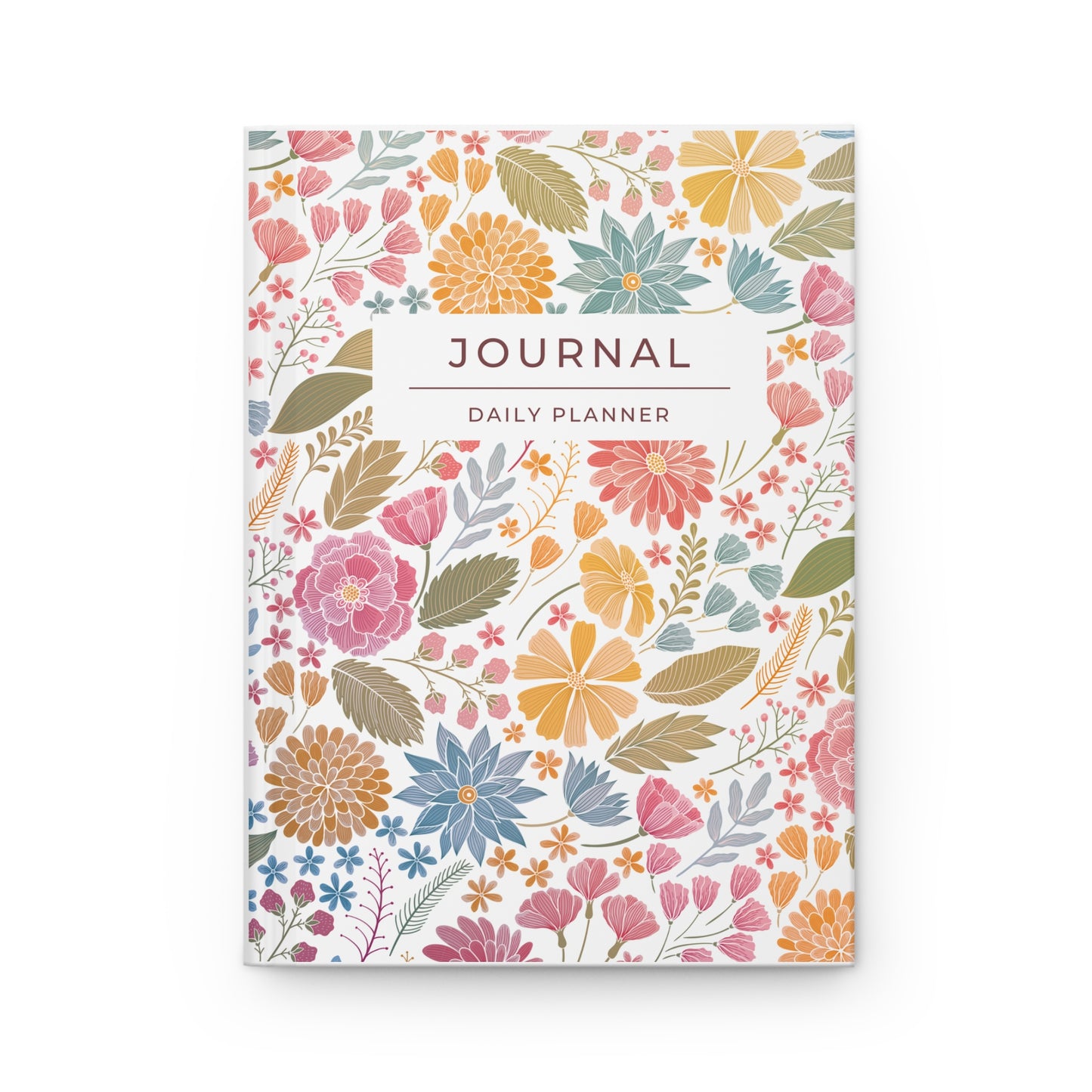 Hardcover Floral Daily Journal